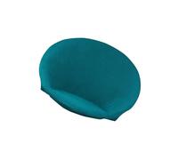 Ailan Stylish Jacquard Fabric Saucer Chair Slipcover Stretchable and Removable Moon Chair Cover, blue