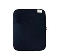 Ailan Tablet Sleeve Bag Laptop Pouch Handbag Simple Style Notebook Storage Case Zipper Closure Mouse Organizer Office, Dark blue 13.3-14inc
