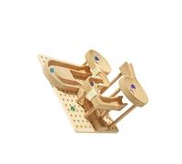 Ailan Track Marble Toy Creative DIY Building Kits Handmade Assembly Engaging Children Puzzle Assembly Toys Educational Gift Roller Coaster Fun Activity DIY Wooden Track Marble Toy Jigsaws Toys Crafts