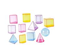 Ailan Translucent Geometric Manipulatives Every Elementary Student Needs For Comprehensive Geometry Learning 3D Shapes Geometric Solids Pattern Blocks Solid