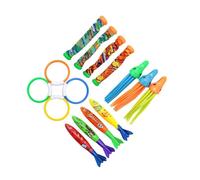Ailan Underwater Diving Toys Exciting Water Games For Children Family Bonding Time Underwater Swimming Pool Toy Diving Rings Sticks Beach Swim Toys Water Game Training Gift Kids Boys Girls , 15 pcs