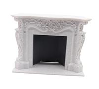 Ailan Unique Miniature Fireplace Model Effortlessly Elevates 1/12 Dollhouse Decor And Simulation Mini Fireplace Model Joy For Collectors Diorama DIY Scene Sand Table Layout Decoration