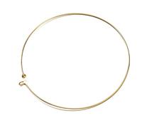 Ailan Wire Collar Hoop Metal Necklace Jewelry Portable Homemade DIY Making Art Finding Replacement Spare Parts Accessories, Gold
