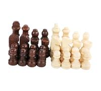 Ailan Wooden Chess Accessories Brain Training Game Fun Engaging Figures Chess Game Pawns Encouraging Critical Thinking Wooden Pieces Replacement Board Games