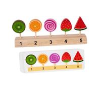 Ailan Wooden Toy Ice Cream Toy Kitchen Accessories Craftsmanship Ensures Safe Play Experience While Enhancing Learning Through Play Ice Cream Set Develops Social Skills Learning, Style B