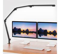 AILBTON LED Desk Lamp with Clip,Multi-Angle Flexible 4 Sections 3 Light Sources Office Desk Lamp,4 Color Temperatures and 5 Brightness Levels,Night Eye Care Table Lamp