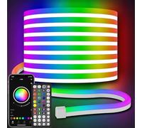 AILBTON Led Neon Rope Lights 10m Flexible Waterproof Outdoor Led Rope Lights,Control with App/Remote,Multiple Modes,RGB Neon Music Sync Gaming Strip for Bedroom Indoor