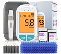 AILE Blood Sugar Monitor, Blood Glucose Test Kit for Diabetes, 50 Set