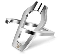 AILE Tobacco Pipe Stand Holder, Foldable Stainless Steel Pipe Stand for Single Pipe, Portable Pipe Rack Holder, Metal Pipe Stand, Smoking Accessories (Silver)