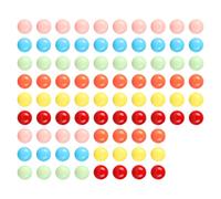 Ailebens 12mm Game Replacement Marbles Balls,84pcs Solid Color Acrylic Balls for Chinese Checkers,Board Game,Rainbow Bead Game,Color Sorting Toy,Marble Games (6 Colors)