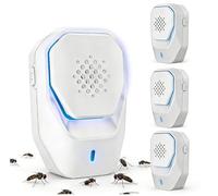 AILEDA 4 Pack Ultrasonic Pest Repeller, Mouse Repellent Indoor Ultrasonic Plug in, Insect Rodent Repellent for House, Pest Defense,Harmless Spider Repellent for Mice, Rat, Cockroach, Bugs, Ant