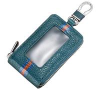Aileder Faraday Bag Signal Blocker Pouch for Car Keys - Keyless Entry Fob RFID Blocking Case Holder - Leather Smart Protector (Blue)