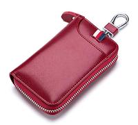 Aileder Key Wallet Leather Unisex Car Key Holder Case Pouch Bag Cover with Card Slots Cash Pocket Keychain Keyring