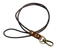 Aileder Neck Lanyard Strap Cord Leather Keychain Lanyard Rope Cotton Lanyards for Neck with Strong Metal Clasp for Keys ID Card Badge Holder Office School