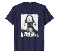 Aileen Wuornos Shirt - Dead Men Don't Rape Tee - American Serial Killer Tshirt Navy Blue