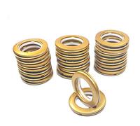 Ailejia 20-Pack Curtain Grommets Inner Diameter Silencer Sliding Brown Sheers Grommets Reusable Silencer Sliding Easy snap Install Silver 1.7 Inch Inner Diameter Fasteners (Golden)