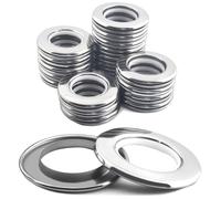 Ailejia Curtain Grommets Stainless Steel Eyelet Rings Round Full Metal Rings Inner Diameter 1-9/16"(4cm) DIY Curtain Rings Nanoscale Low Noise Grommet (20)