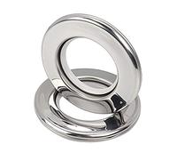 Ailejia Stainless Steel Curtain Grommets DIY Rings Eyelet Metal Grommet Kit Ring Inner Diameter 1-9/16"(4cm) Silencer Sliding Metal Pack of 8