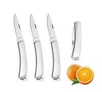 Ailelan Fruit Knife, 4 Pack Small Kitchen Knife Sets, Sharp and Durable Folding Pocket Knives Set Small, Stainless Steel Fruit Knives for Most Vegetables, Fruits and Meat