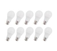 AILEMING B22 12-5730 SMD LED Bayonet Cap Light Bulb 5W RV Camping Boat Dome Lighting Energy Saving Lamp AC12V DC12-24V Warm White Pack of 10
