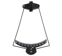 Aileron Angle Gauge Goniometer for RC Fixed Wing Models, 0-50 Degree Measurement Range with Sponge Pads, CNC Aluminum Alloy Tool for Aircraft Setup