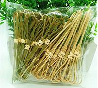 AILEXI Cocktail Sticks 50 Counts Wooden Toothpicks Party Supplies Frill Finger Food Fruits Sandwich Nibbles - Bamboo Scissors