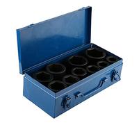 Ailgely 10pcs, 1 Inch Drive Metric Deep Impact Socket Set Long Impact Sockets, with Chrome Vanadium Steel, 100%, Portable in Plastic Storage Box, 22mm-50mm