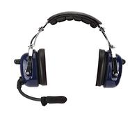 Ailgely 24dB Noise Reduction Hearing Protection, Clear Voice, Dual Plug Pilot Headphone for Aviation, Double Channels Audio Speaker, Adjustable Headband, Windproof Foam Microphone,