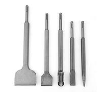 Ailgely 5pcs SDS Plus Chisel Bit Set for Electric Hammer Heavy Duty Breaking and Chiseling Concrete Stone and Masonry