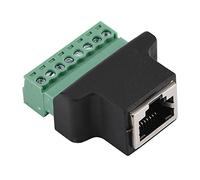 Ailgely AV Screw Terminal Adapter with RJ45 Female Interface for DVR Applications, Durable and Reliable Plastic Shell, 1 Unit