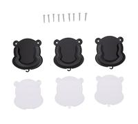 Ailgely Bear-shaped Wall Mount for Security Cameras, Multi-use (Black) | Adhesive and drilling installation, compatible with Blink Mini 2, durable ABS material, ideal for indoor and outdoor