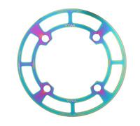 Ailgely Bike Chain Crankset Guard, Lightweight Aluminum Alloy 32T-36T Bike Sprockets Protector Plate Mountain Bike Accessories Easy to Install with Brake Disc Protection and Dust