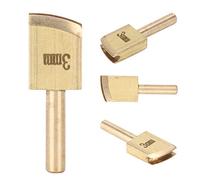 Ailgely Brass Leather Soldering Iron Tip Set, 9 Pcs 1~9mm Edge Tip for Shiny Leather Surface, Craft Making Tool