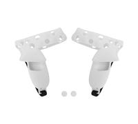 Ailgely Controller Handle Protective Sleeve for 2 - Lightweight Silicone Grip Cover with Wrist Strap for Secure Fit, 2 Pieces (Gray White)