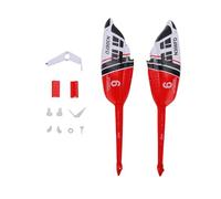 Ailgely Custom-Made RC Helicopter Fuselage Kit for Remote Control Bell 206 Durable Replacement Parts for Flying Fans (Red)