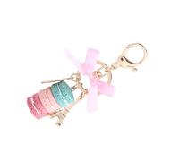 Ailgely Cute Colorful Macaroon Tower Keychain Charm for Bag Car Phone Decoration (Green)