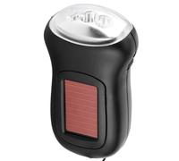 Ailgely Hand Crank Flashlight, Emergency Rechargeable Dynamo Torch with Solar Powered LED for Camping, Mountain Climbing, Outdoor with High Efficiency Energy Conversion, Portable