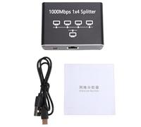Ailgely High Speed 1 to 4 Ethernet Splitter 1000Mbps for Multi-Device Connectivity Easy Setup for Home Offices