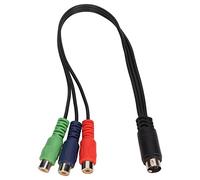 Ailgely MINI DIN 9 Pin to RGB Video Adapter Cable with Pure Copper Wire for Home Entertainment in 11.8in
