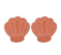 Ailgely Purification Copper Bird Bath Disk with Stable Triple Point Support for All Birds Year Round Outdoor Use 2 Pcs (G Style)