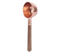 Ailgely Red Copper Measuring Scoop, Fine Process Food Grade Black Walnut with Red Copper, 10g Capacity Kitchen Spoon Tool for Coffee Tea Sugar Flour with Smooth Feel Delicate and