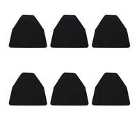 Ailgely Reusable Urinal Mats for Odor Control and Slip Prevention in Restrooms 6 Pack Black 55x43.5cm (Non Slip Absorbent Deodorizing Floor Mat 6Pcs)