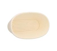 Ailgely Round and Oval Plastic Bread Proofing Basket, Large Bread Fermentation Basket, Unique Design Bread Baking Basket, Hand-made Premium Materials, Safe to Use, Easy to, (oval 25 * 15 * 8cm)