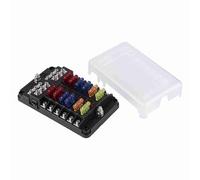 Ailgely The Ultimate 12 Way Holder Box with LED Light, Multi-Function Stickers and Panel Mount for Cars, Marine, Yacht