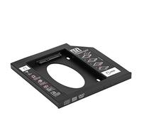 Ailgely Universal 2.5" Hard Disk Drive Caddy, High-Performance HDD SSD Adapter for Laptop Optical Bay, ABS Material, 9.5mm/12.7mm Choices, 1 Unit (9.5mm)