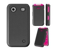 Ailiber for HMD Barbie Flip TA-1681 Case Slim Cover, Screen Protector-Black | Non Slip Texture Back, Dual Layer Silicone Bumper, Soft Rubber Hard Back Shockproof Protective, Comfortable Grip Sense