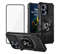 Ailiber for TCL NxtPaper 70 Pro Phone Case with Screen Protector-Black