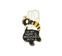 Ailiessy Honey Bee Brooches Funny Cartoon Bee Child Insect Enamel Lapel Pins Save the Bees Brooches for Women Girls Sweater Jacket Hat Bag Jewelry, Metal, Rhinestones