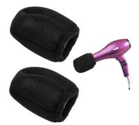 Ailiheng 2-Piece Universal Hair Dryer Diffuser, Hot Sock Diffuser for Curly, Wavy or Straight Hair, Black, Foam, Lightweight