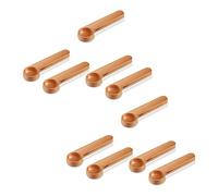 ailill 10 Pcs Wooden Coffee Scoop and Bag Clip Measure Spoon 2-In-1 Bags Sealer Measuring Spoon for Beans,Espresso Coffee,Tea